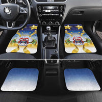 Niue Christmas Car Mats Seashell Santa Beach Vibes - Polynesian Pride