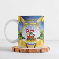 Niue Christmas Ceramic Mug Seashell Santa Beach Vibes - Polynesian Pride