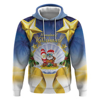 Niue Christmas Hoodie Seashell Santa Beach Vibes - Polynesian Pride