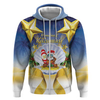 Niue Christmas Hoodie Seashell Santa Beach Vibes - Polynesian Pride