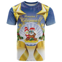 Niue Christmas T Shirt Seashell Santa Beach Vibes - Polynesian Pride