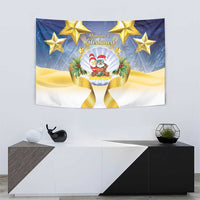 Niue Christmas Tapestry Seashell Santa Beach Vibes - Polynesian Pride