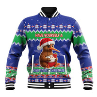 New Zealand Christmas Baseball Jacket Have Yourself A Kiwi-tastic Christmas - Polynesian Pride