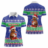 New Zealand Christmas Women Polo Shirt Have Yourself A Kiwi-tastic Christmas - Polynesian Pride