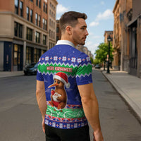 New Zealand Christmas Zipper Polo Shirt Have Yourself A Kiwi-tastic Christmas - Polynesian Pride