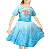 Universal Human Rights Month Kid Short Sleeve Dress Polynesian Style LT05 - Polynesian Pride
