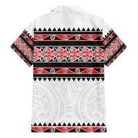 New Zealand Aotearoa Hawaiian Shirt With Kowhaiwhai Pattern Red Version LT05 - Polynesian Pride