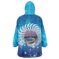 New Zealand Matapouri Beach Landscape Wearable Blanket Hoodie