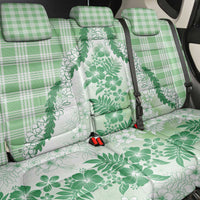 Aloha Hawaii Palaka Back Car Seat Cover Green Plumeria Lei - Polynesian Pride