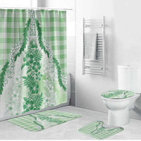 Aloha Hawaii Palaka Bathroom Set Green Plumeria Lei - Polynesian Pride