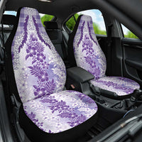 Aloha Hawaii Palaka Car Seat Cover Purple Plumeria Lei - Polynesian Pride