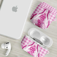 Aloha Hawaii Palaka AirPods Case Pink Plumeria Lei - Polynesian Pride