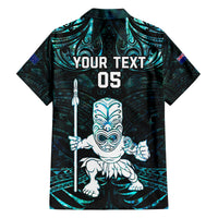 Custom New Zealand Maori Taiaha Family Matching Summer Maxi Dress and Hawaiian Shirt Tiki Warrior Paua Shell LT05 - Polynesian Pride