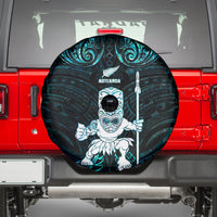 New Zealand Maori Taiaha Spare Tire Cover Tiki Warrior Paua Shell LT05 - Polynesian Pride