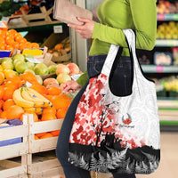 Kei Wareware Tatou New Zealand ANZAC Day Grocery Bag Lest We Forget