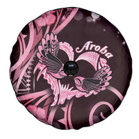 New Zealand Valentine Spare Tire Cover Aroha Sweet Pink Piwakawaka