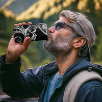 New Zealand Valentine 4 in 1 Can Cooler Tumbler Aroha Gray Piwakawaka