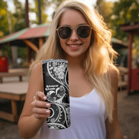 New Zealand Valentine Skinny Tumbler Aroha Gray Piwakawaka LT05 - Polynesian Pride
