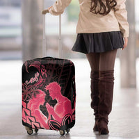 Alofa Samoa Valentine Red Luggage Cover Love Is The Greatest Thing