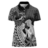 Alofa Samoa Valentine Black Women Polo Shirt Love Is The Greatest Thing