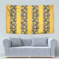 Aloha Hawaii Mardi Gras Tapestry Gold Style
