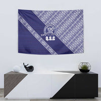 Tonga Queen Salote College Tapestry 100 Years Anniversary Navy Color