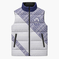 Tonga Queen Salote College Sleeveless Puffer Jacket 100 Years Anniversary White Color