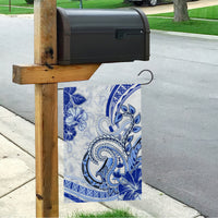 Polynesia Paisley Garden Flag Mix Navy Polynesian Pattern