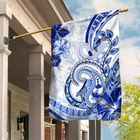 Polynesia Paisley Garden Flag Mix Navy Polynesian Pattern