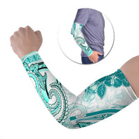 Polynesia Paisley Arm Sleeves Mix Teal Polynesian Pattern - Polynesian Pride