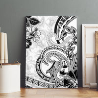 Polynesia Paisley Canvas Wall Art Mix White Polynesian Pattern