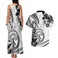 Polynesia Paisley Couples Matching Tank Maxi Dress and Hawaiian Shirt Mix White Polynesian Pattern LT05 - Polynesian Pride