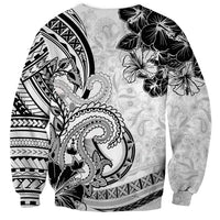 Polynesia Paisley Sweatshirt Mix White Polynesian Pattern LT05 - Polynesian Pride