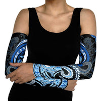 Polynesia Paisley Arm Sleeves Mix Blue Polynesian Pattern - Polynesian Pride