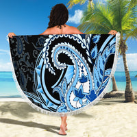 Polynesia Paisley Beach Blanket Mix Blue Polynesian Pattern