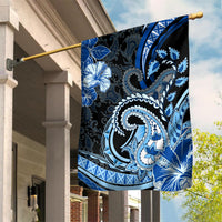 Polynesia Paisley Garden Flag Mix Blue Polynesian Pattern