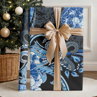 Polynesia Paisley Wrapping Paper Mix Blue Polynesian Pattern - Polynesian Pride
