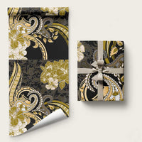 Polynesia Paisley Wrapping Paper Mix Gold Polynesian Pattern - Polynesian Pride