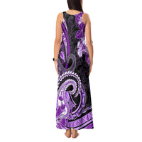 Polynesia Paisley Tank Maxi Dress Mix Purple Polynesian Pattern LT05 - Polynesian Pride