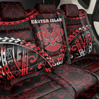 Easter Island Back Car Seat Cover Polynesian Pattern Emblem