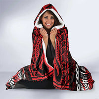 Easter Island Hooded Blanket Polynesian Pattern Emblem