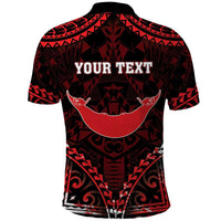 Personalised Easter Island Polo Shirt Polynesian Pattern Emblem