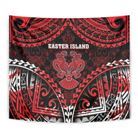 Easter Island Tapestry Polynesian Pattern Emblem