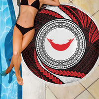 Easter Island Beach Blanket Moai Statues Polynesian Style