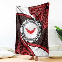 Easter Island Blanket Moai Statues Polynesian Style