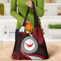 Easter Island Grocery Bag Moai Statues Polynesian Style