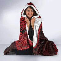 Easter Island Hooded Blanket Moai Statues Polynesian Style