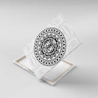 New Zealand Aotearoa Canvas Wall Art Maori Te Mata O Rongokako LT05 With Frame White - Polynesian Pride
