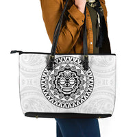 New Zealand Aotearoa Leather Tote Bag Maori Te Mata O Rongokako