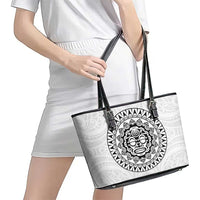 New Zealand Aotearoa Leather Tote Bag Maori Te Mata O Rongokako